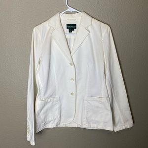 Lauren Jean Co. Ralph Lauren 100% Twill Cotton Blazer